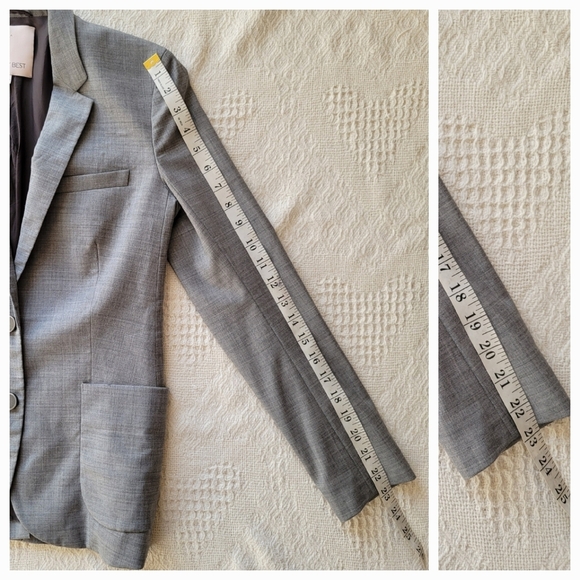 Sunday Best by Aritzia Wool Blend Casual Business Everyday Button-up Blazer - Picture 10 of 11